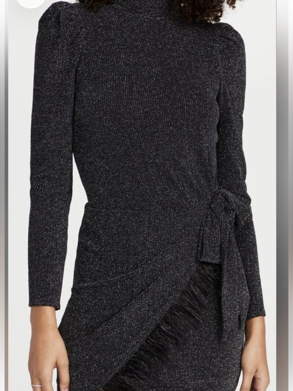 NWT Saylor Quin Dress in Glitter Tie Waist Dress